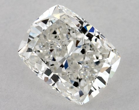 GIA 1.00 Carat H-SI1 Very Good Cut Cushion Modified Natural Diamond